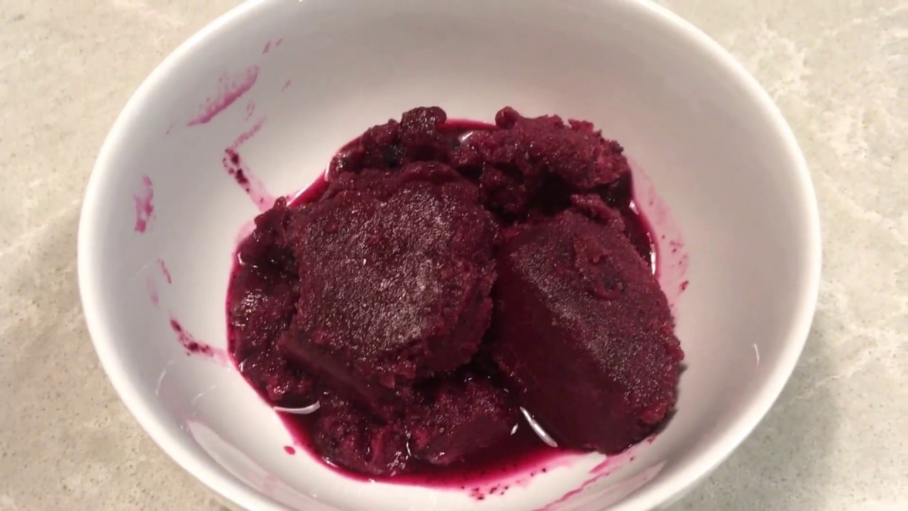 Boozy Blueberry Sorbet - Low Carb