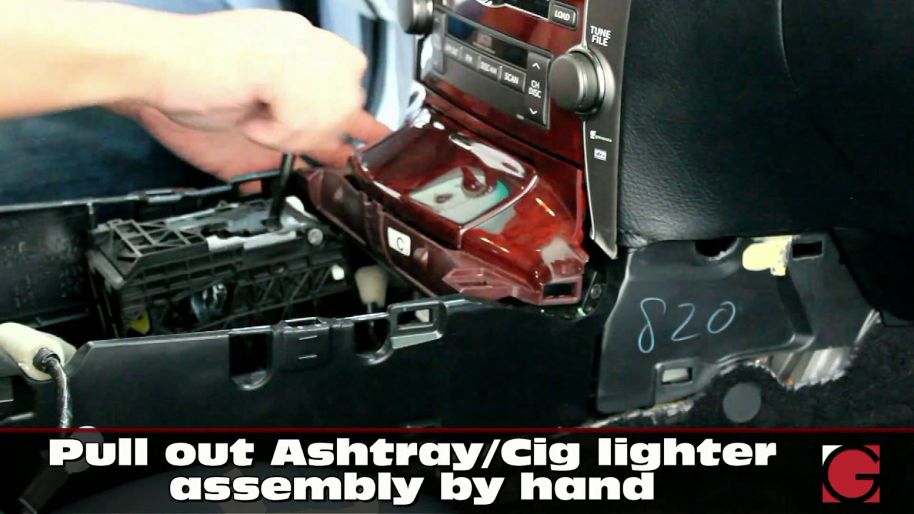 Lexus 2007 2008 2009 LS460 LS600h GROM VLine Installation, car stereo removal guide