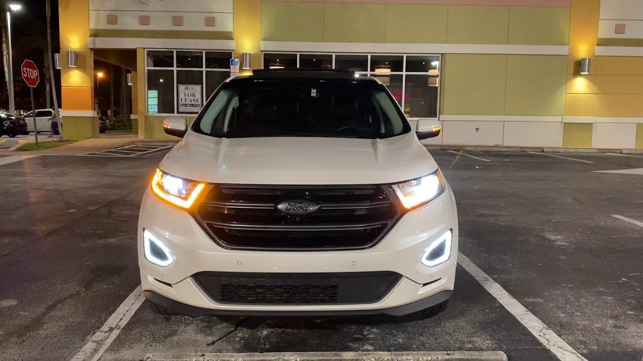 2016 Ford Edge Sport - Stock U.S. Headlight vs Euro Headlight