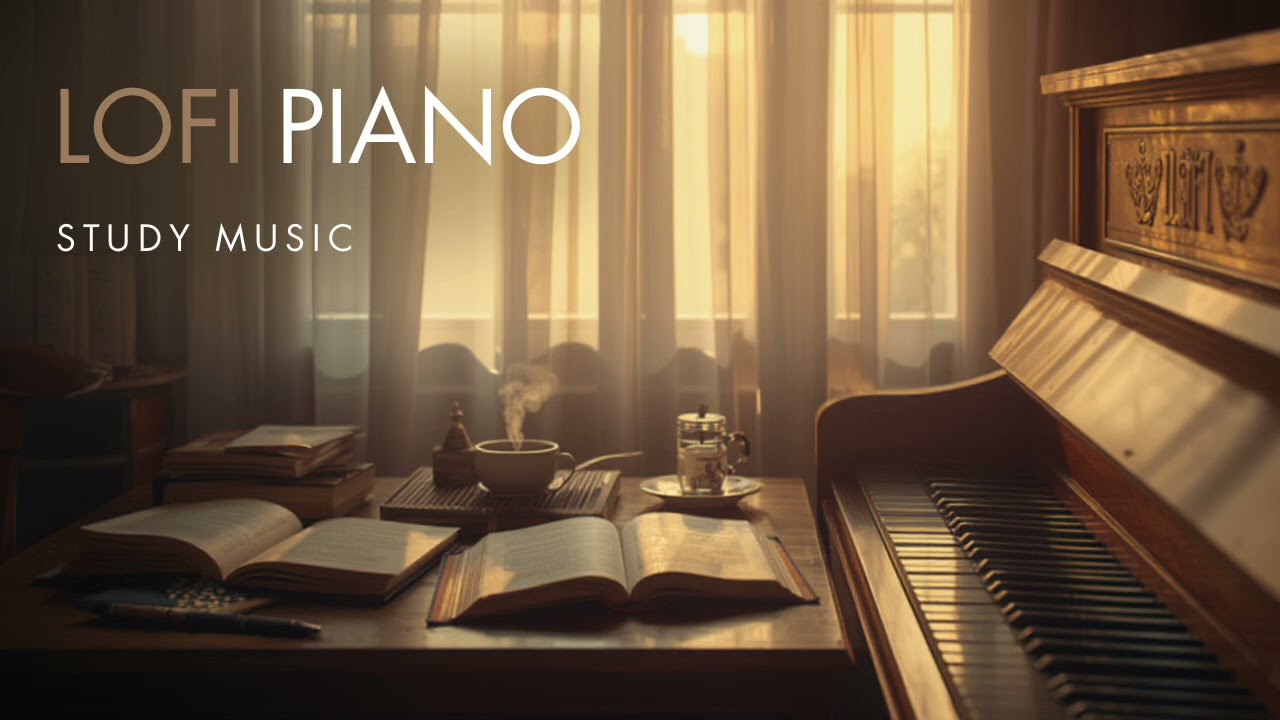 Lofi Piano ☕ Relaxing Study Music | Calm Piano for Focus & Deep Work