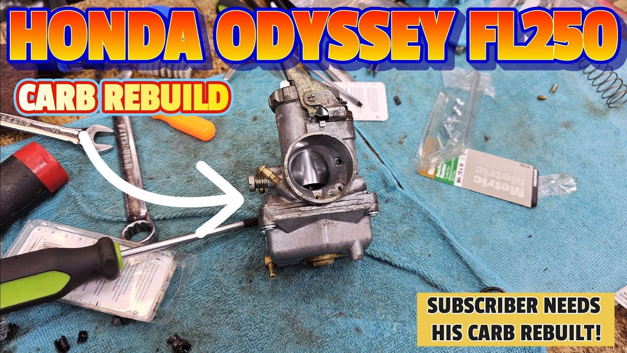 OL EP6! HONDA ODYSSEY FL250 CARBURETOR REBUILD #odysseylife #honda #automobile #carbrebuild