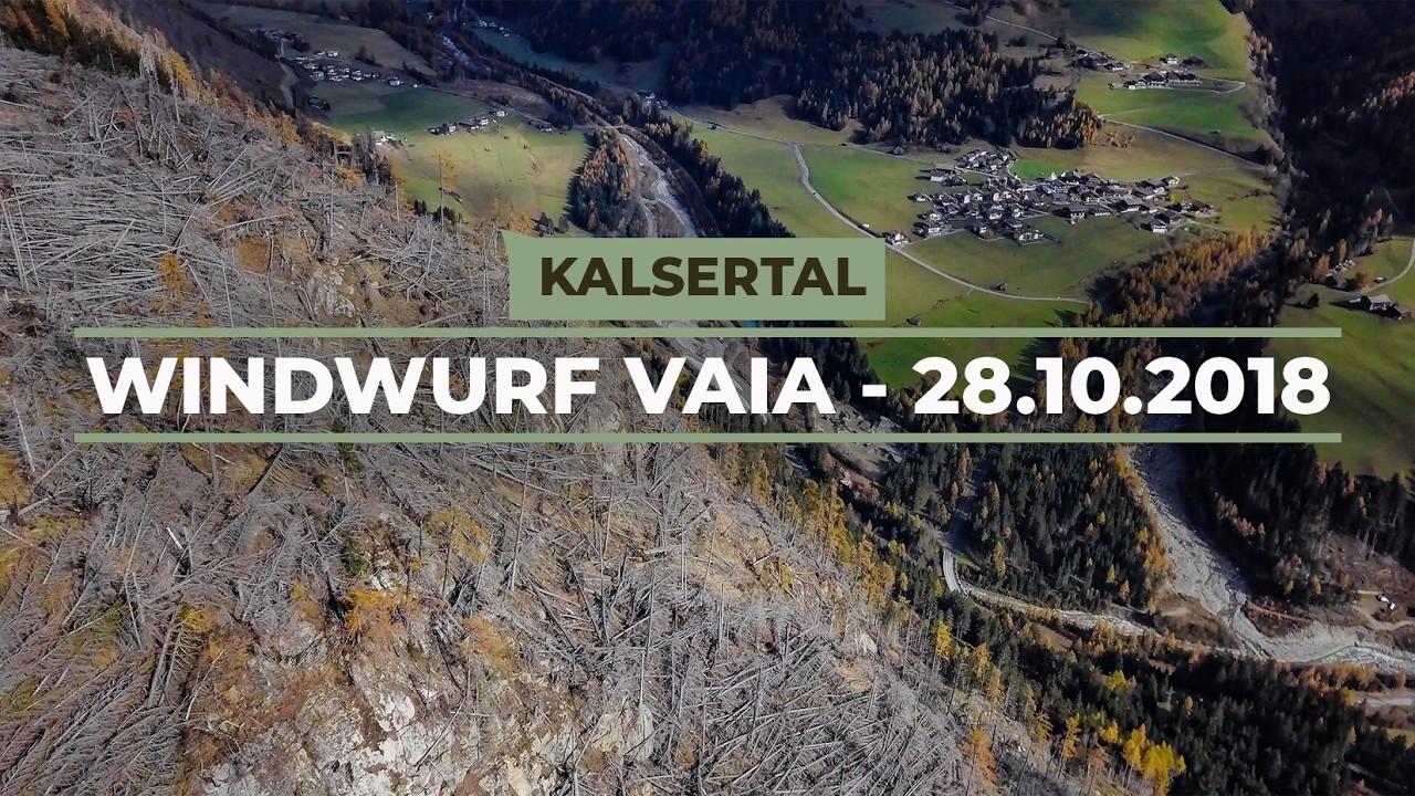 Sturmtief Vaia - Kalsertal