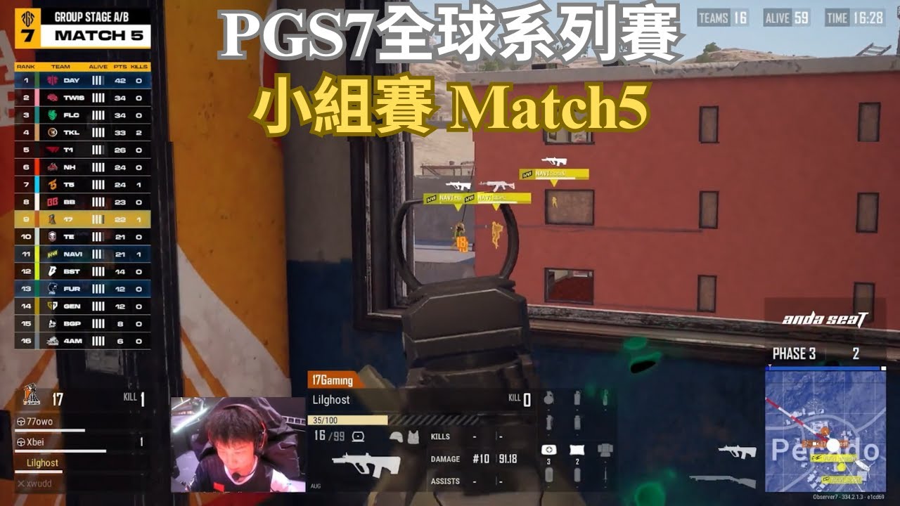 【PGS7全球系列賽-小組賽A&B】Navi跟17槓上了！小鬼立大功！成功把Navi兩隻拖下水！這就是年輕人直接把4AM給穿了！獨狼幹大事！TWIS超無奈 Match5