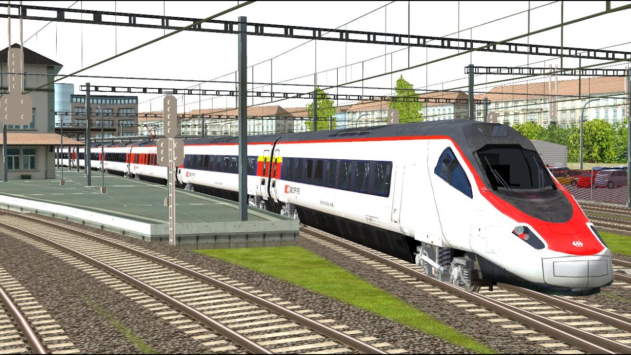 Open Rails SBB. ETR 610 Nonstop Olten-Zürich HB.