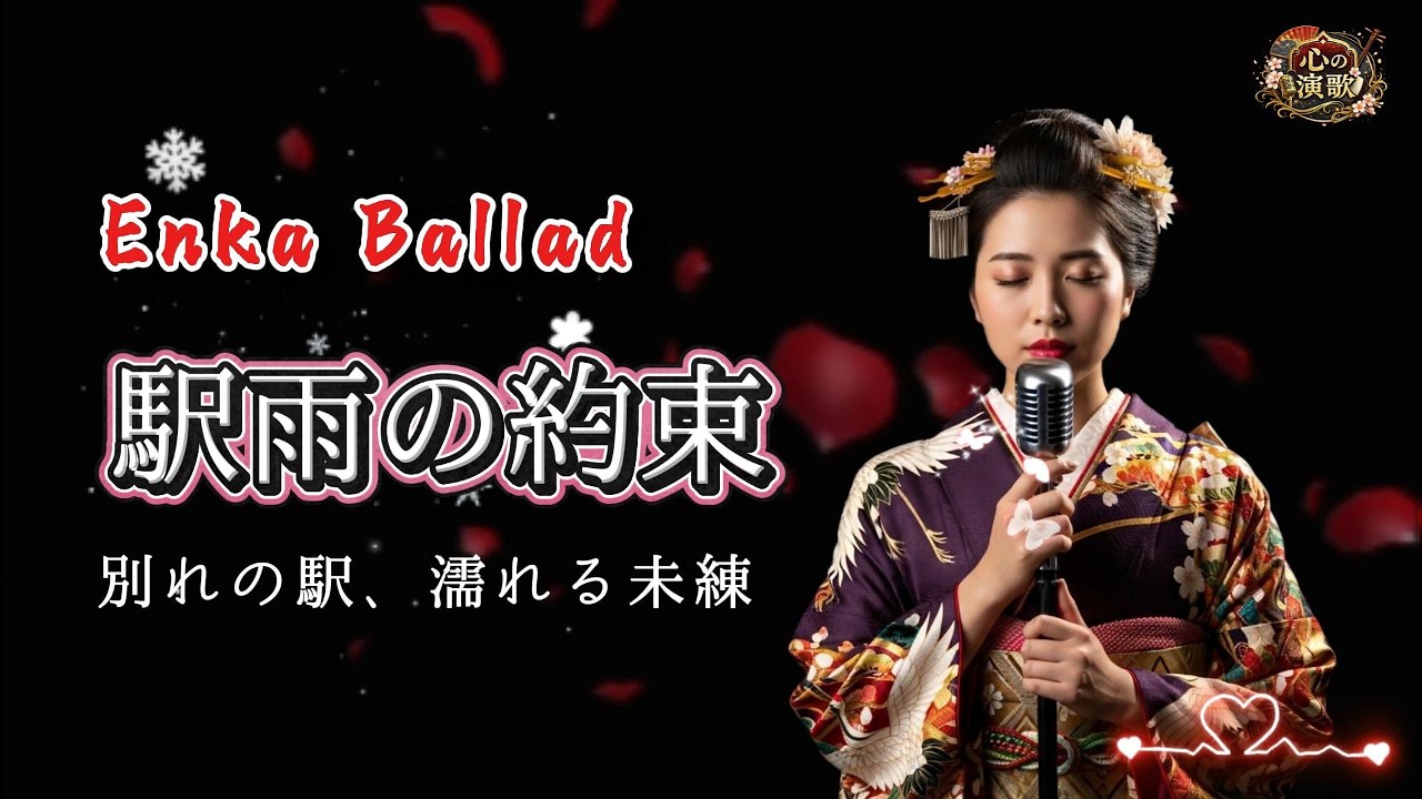 【昭和演歌】駅雨の約束｜別れ駅に残る未練（歌詞付き）