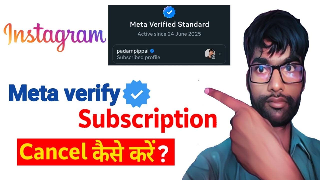 Instagram Meta Verify Badge ka Subscription kaise Cancel kare Step-by-Step