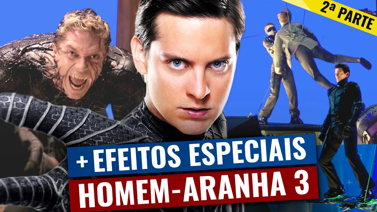 Mais SEGREDOS dos efeitos de HOMEM ARANHA 3, com Tobey Maguire  (Como fizeram VENOM e o novo DUENDE)
