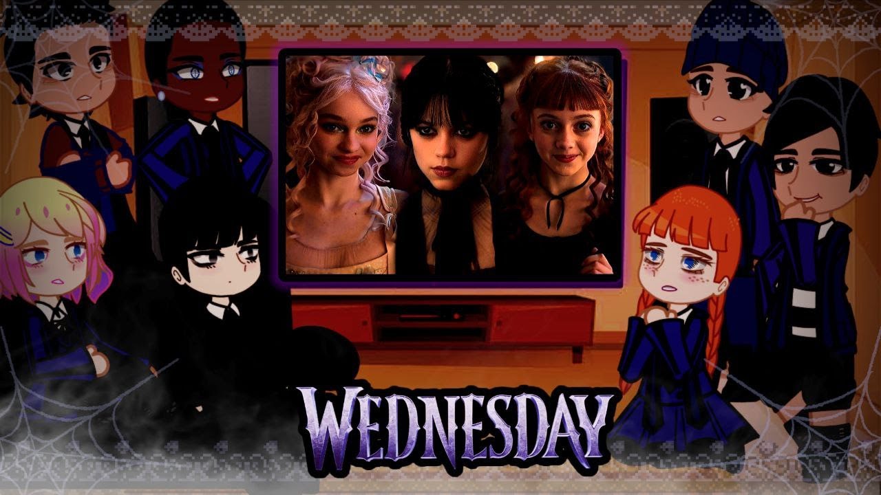 🕸Wednesday react to their actors + Wednesday S2 Part 2 ☂️ GC