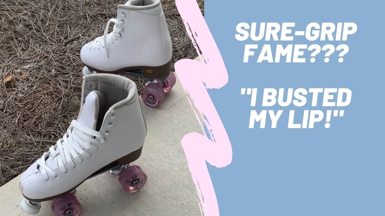 Busted My Lip | Skating With NEW Sure- Grip Fame Quad Skate