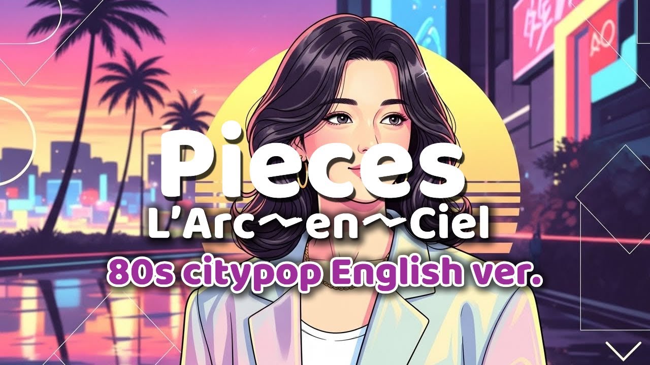 Pieces ｰ L'Arc〜en〜Ciel ｰ 英語歌詞80s City Pop Ver English Lyrics