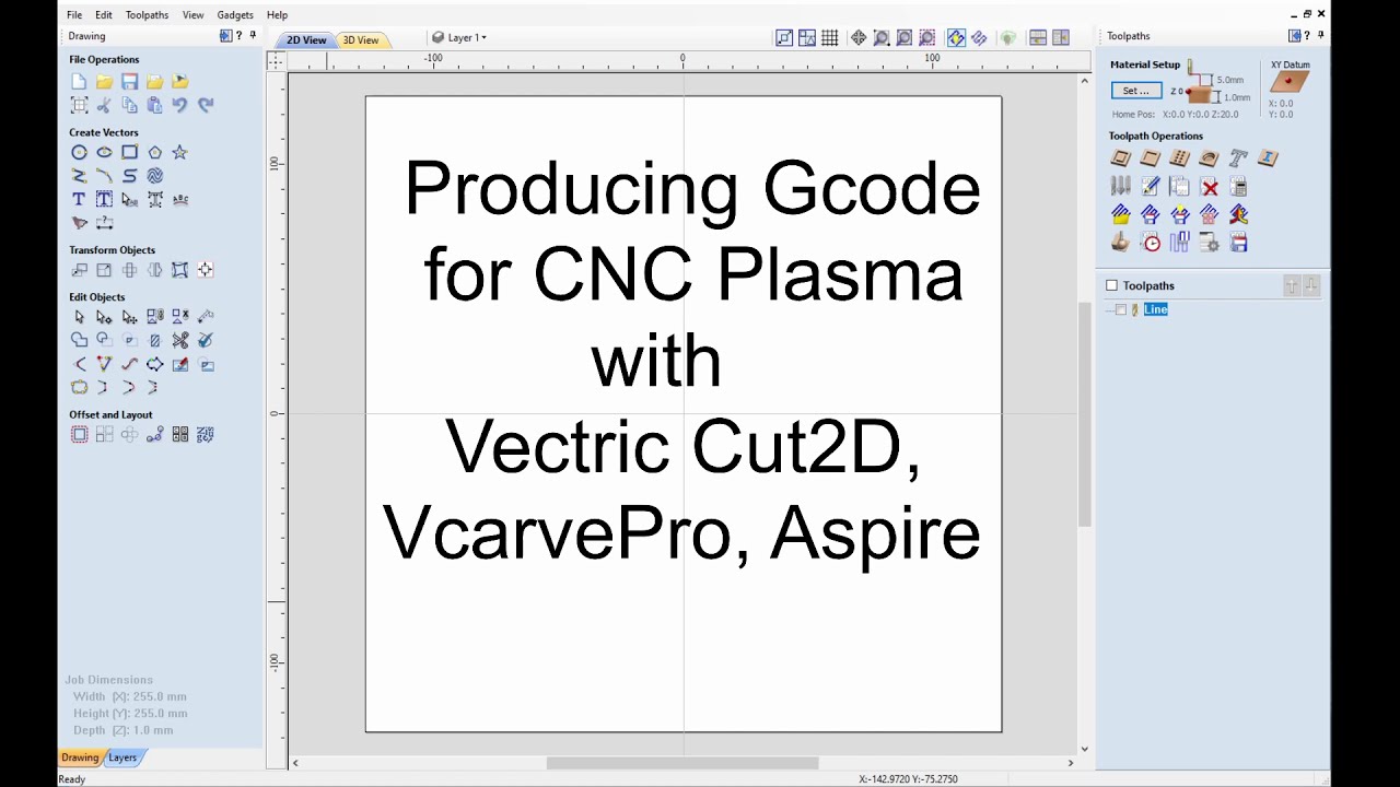Vectric for CNC Plasma Toolpaths