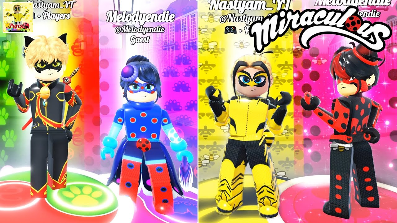 ALL NEW MIRACULOUS TRANSFORMATION DO GRUPO NO PARIS THE HIDDEN JEWELS - MIRACULOUS ROBLOX!