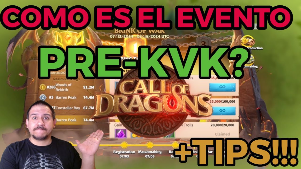 Como es el evento Pre-KvK y como ganarlo? - Call of Dragons