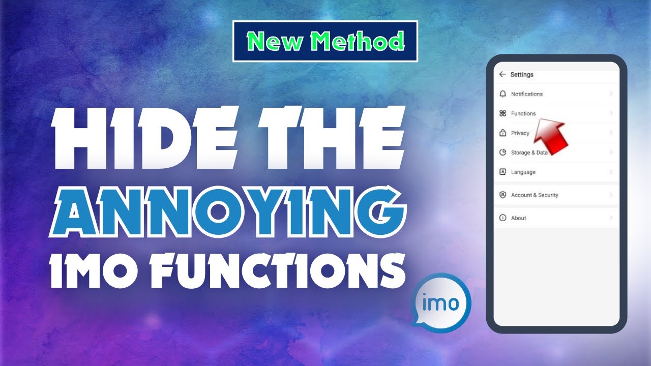 How To Hide The Annoying IMO Functions 2024 | Skill Wave