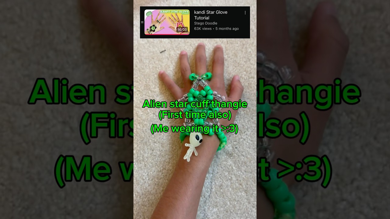 What I made as a beginner kandi kid! #kandi #kandikid #tutorials