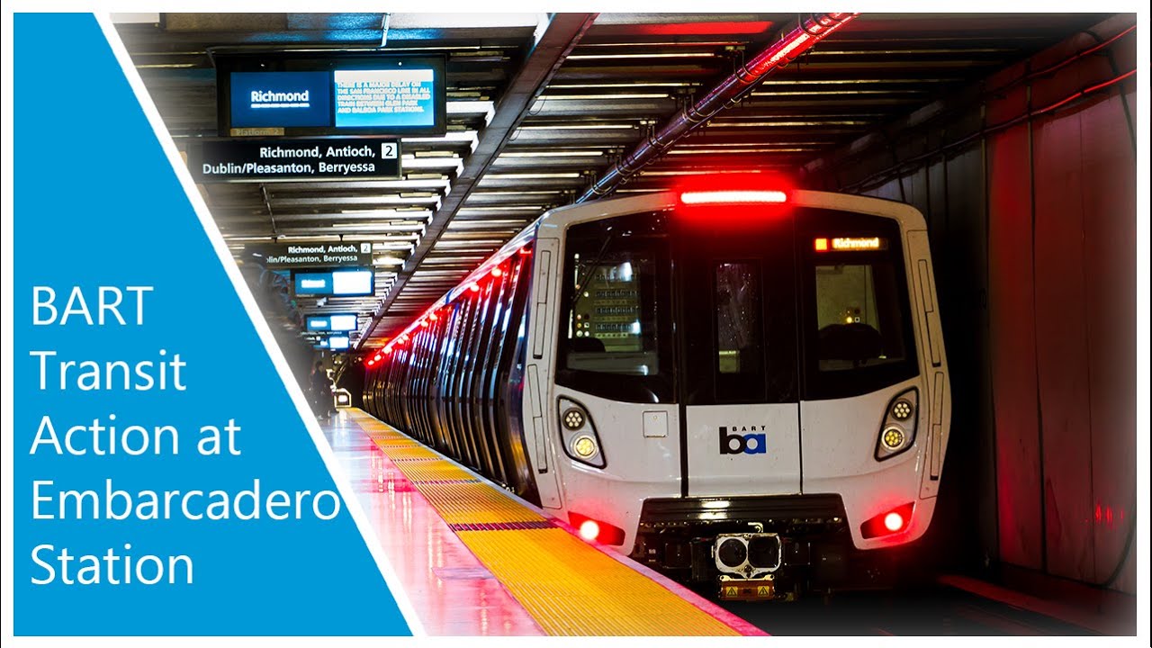 Ft. Montgomery St & 24th St Train | BART Transit Action at Embarcadero Station