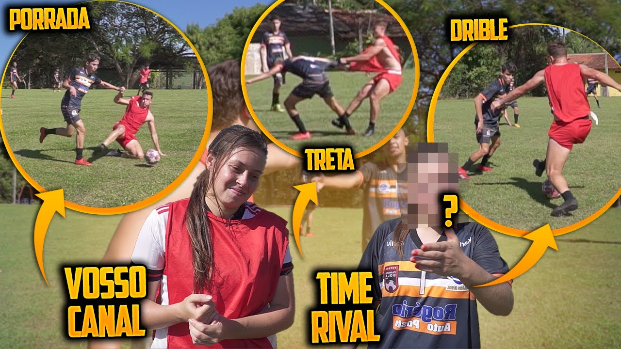 ELA TROUXE UM TIME PARA GANHAR DO VOSSO CANAL E TEVE MUITA TRETA!! - ( JOGO REAL )