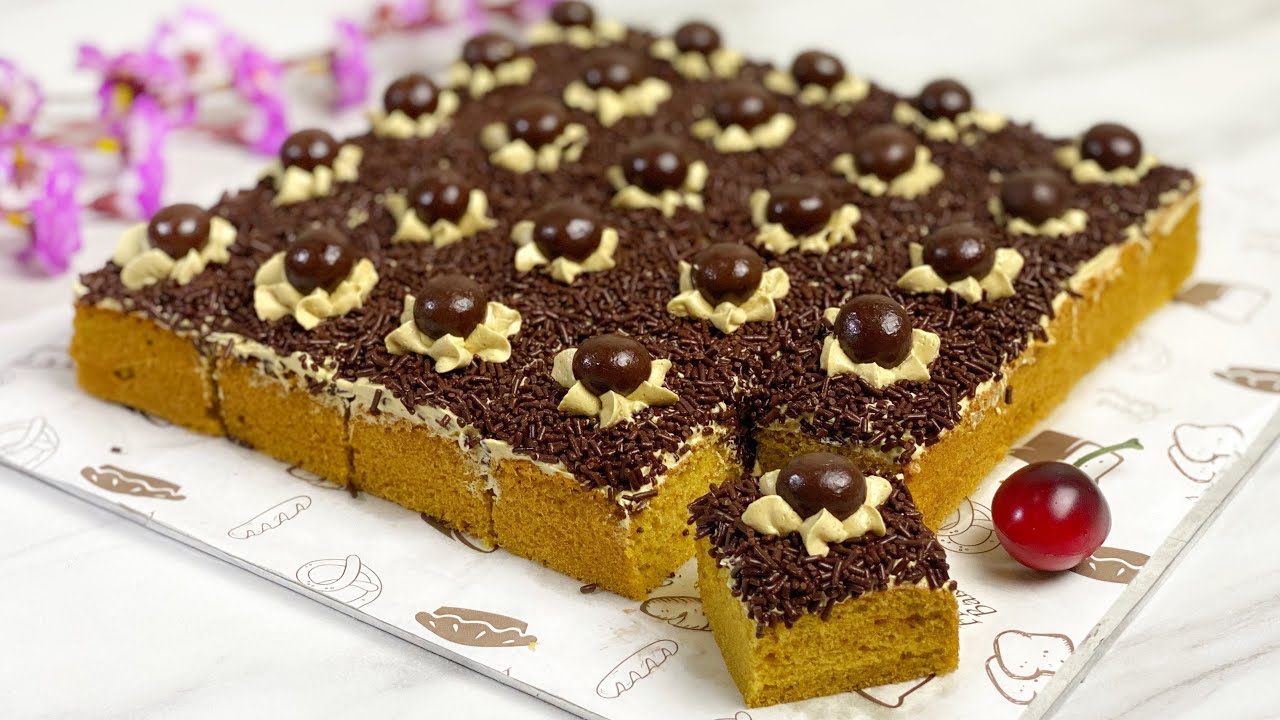 Kalau beli Mahal bikin Sendiri Aja Lebih Hemat dan Enak - RESEP CAKE MOCCA + KRIM MOCCA JADUL