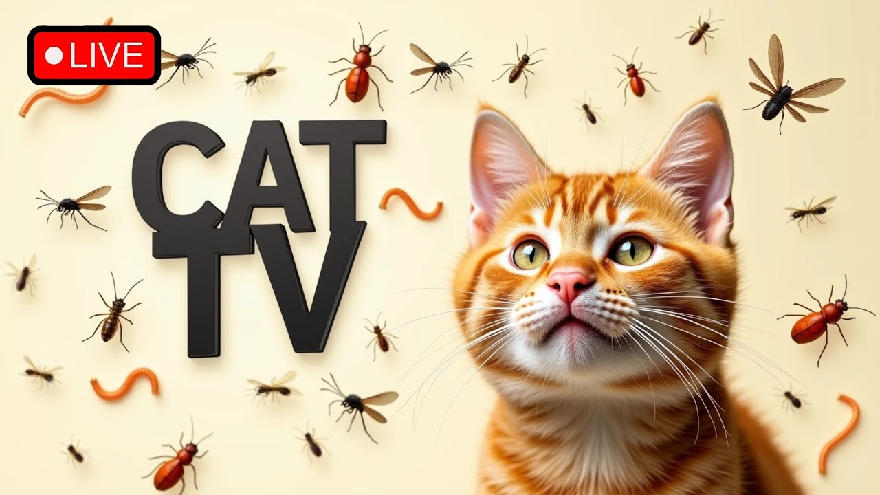 🔴12Hours LIVE : CAT GAMES |  The Best Games to Keep Your Cat Entertained Episode02🦈🦈🦈