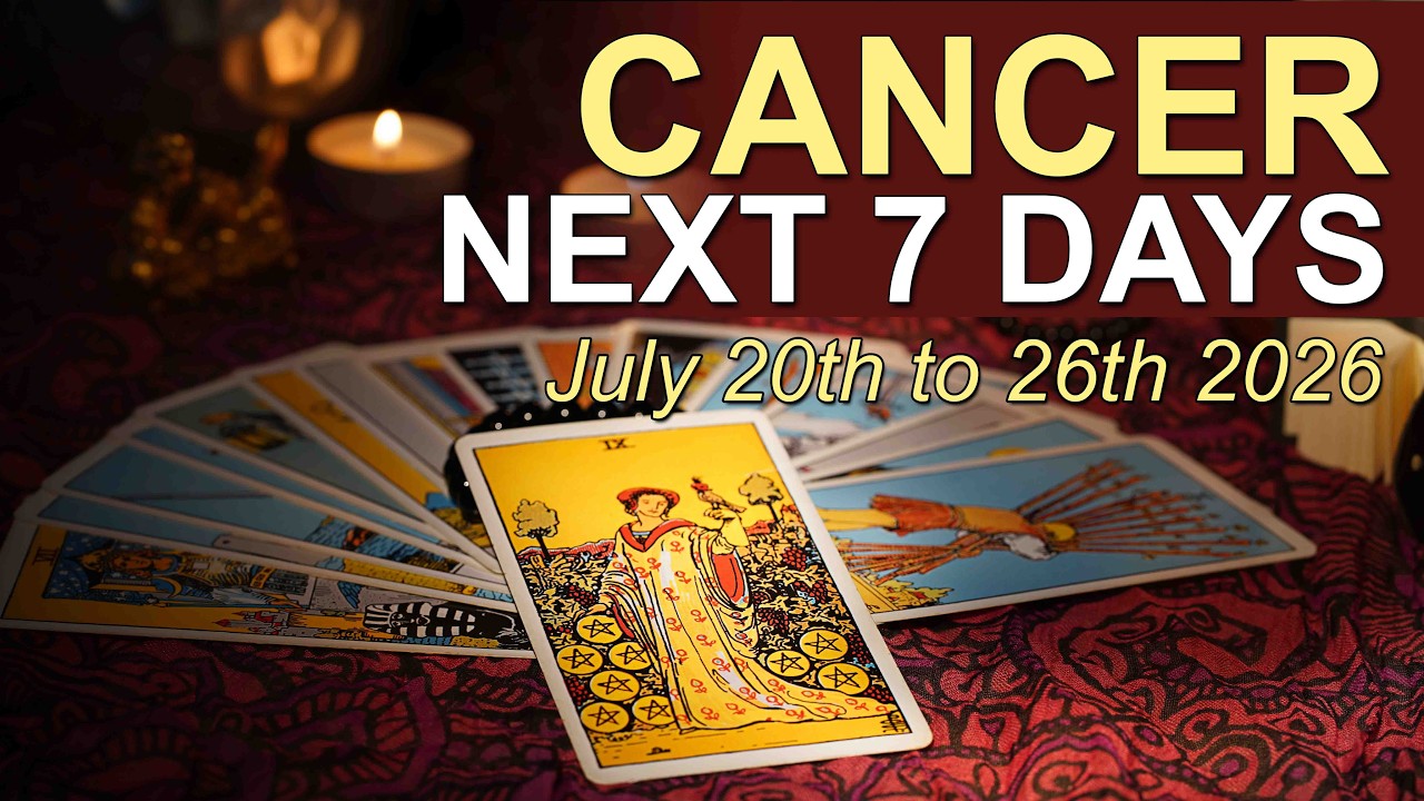 CANCER Weekly Tarot &lsquo;CATCHING A LUCKY BREAK!&rsquo; July 20 - 26 2026 Intuitive Spiritual Guidance ✨