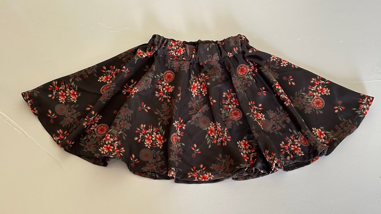 Full flared baby skirt cutting and stitching / skirt cutting and stitching / 2-3 year old girl 