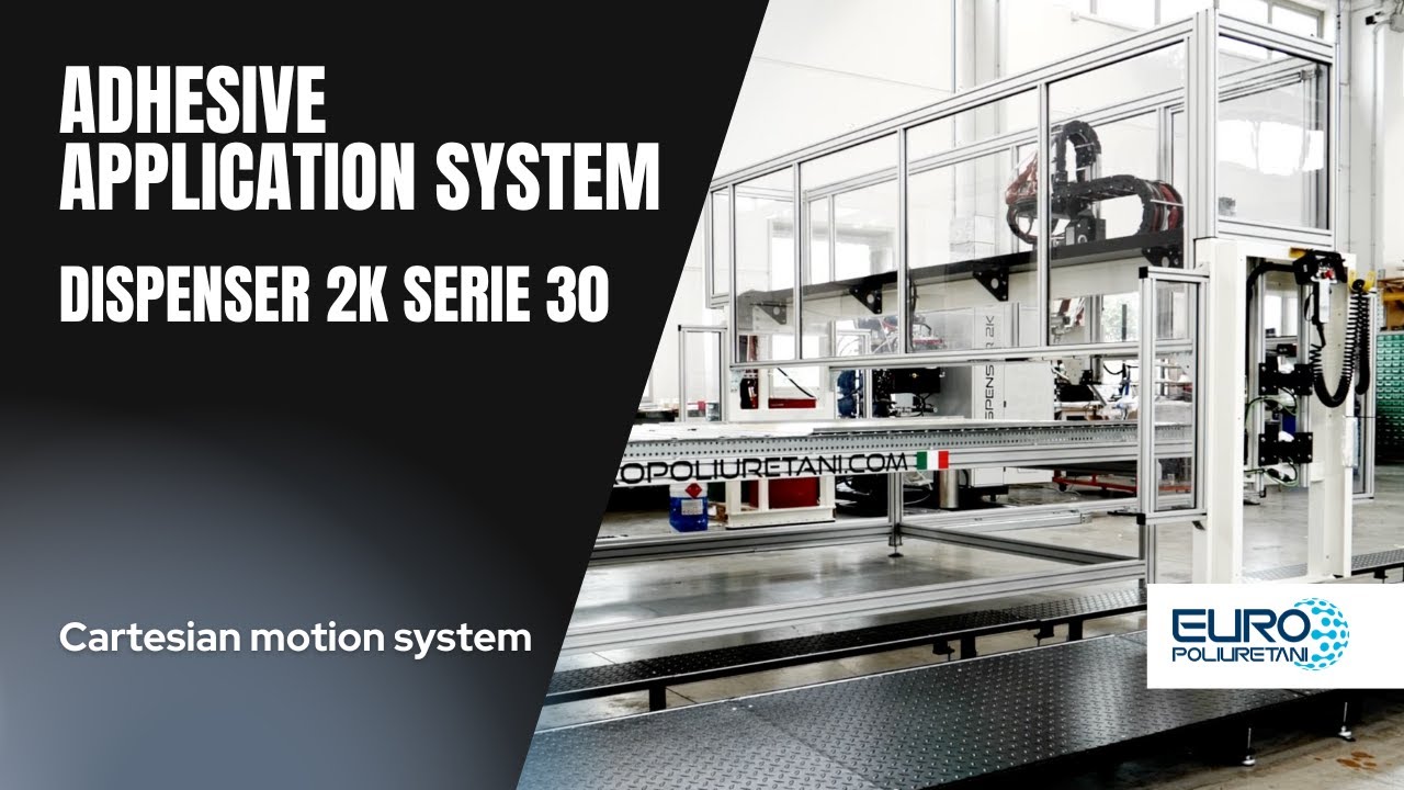 Automated system for applying polyurethane adhesive: Dispenser 2K Series 30 Semi-automatic