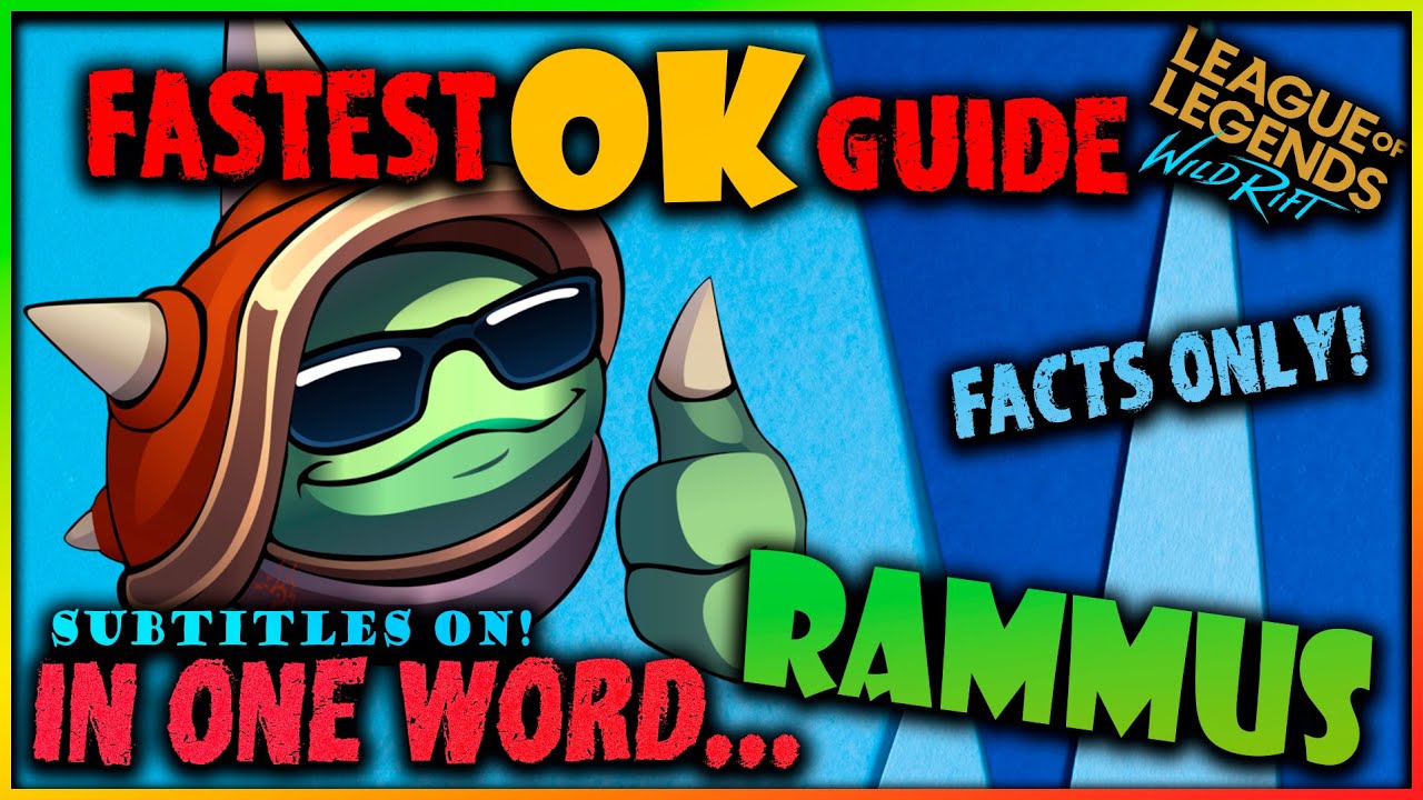 Rammus Wild Rift FASTEST GUIDE + MONTAGE/FACTS ONLY!/League of Legends: Wild Rift