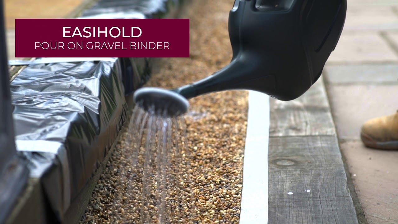 Pour On Resin for Fixing Loose Garden Stones and Chippings - NOW with NEW Water Based Formula!