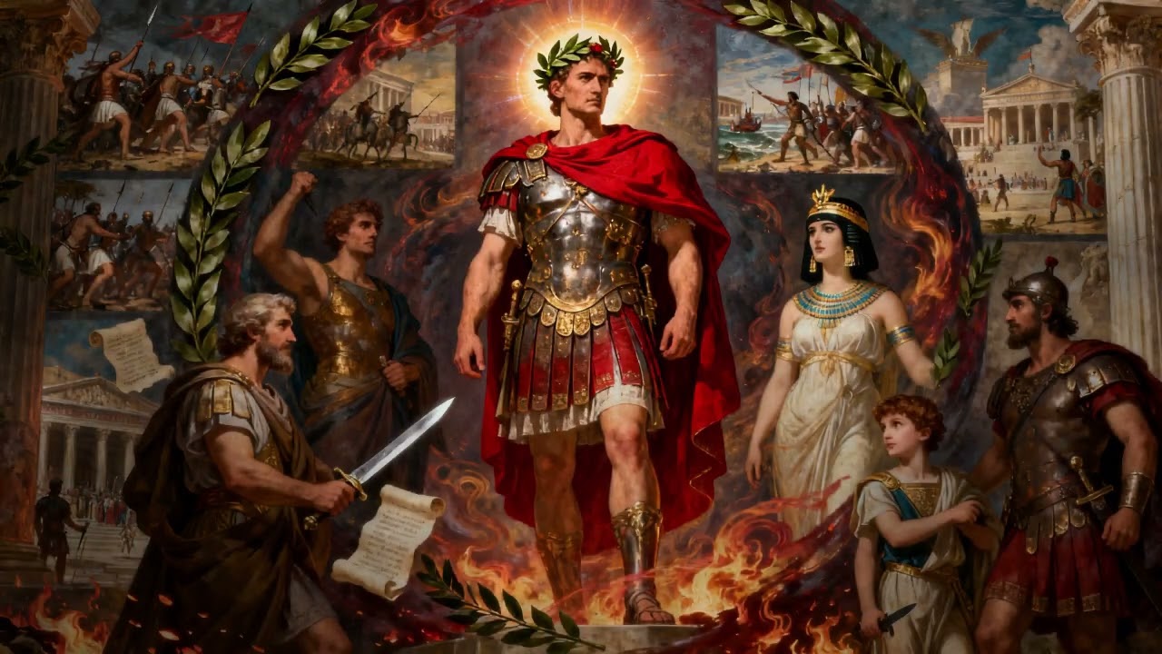 Julius Caesar: Roma&rsquo;nın B&uuml;y&uuml;k Lideri 👑 | Uyku İ&ccedil;in Sakin Tarih Anlatımı | 20 B&ouml;l&uuml;ml&uuml;k Seri
