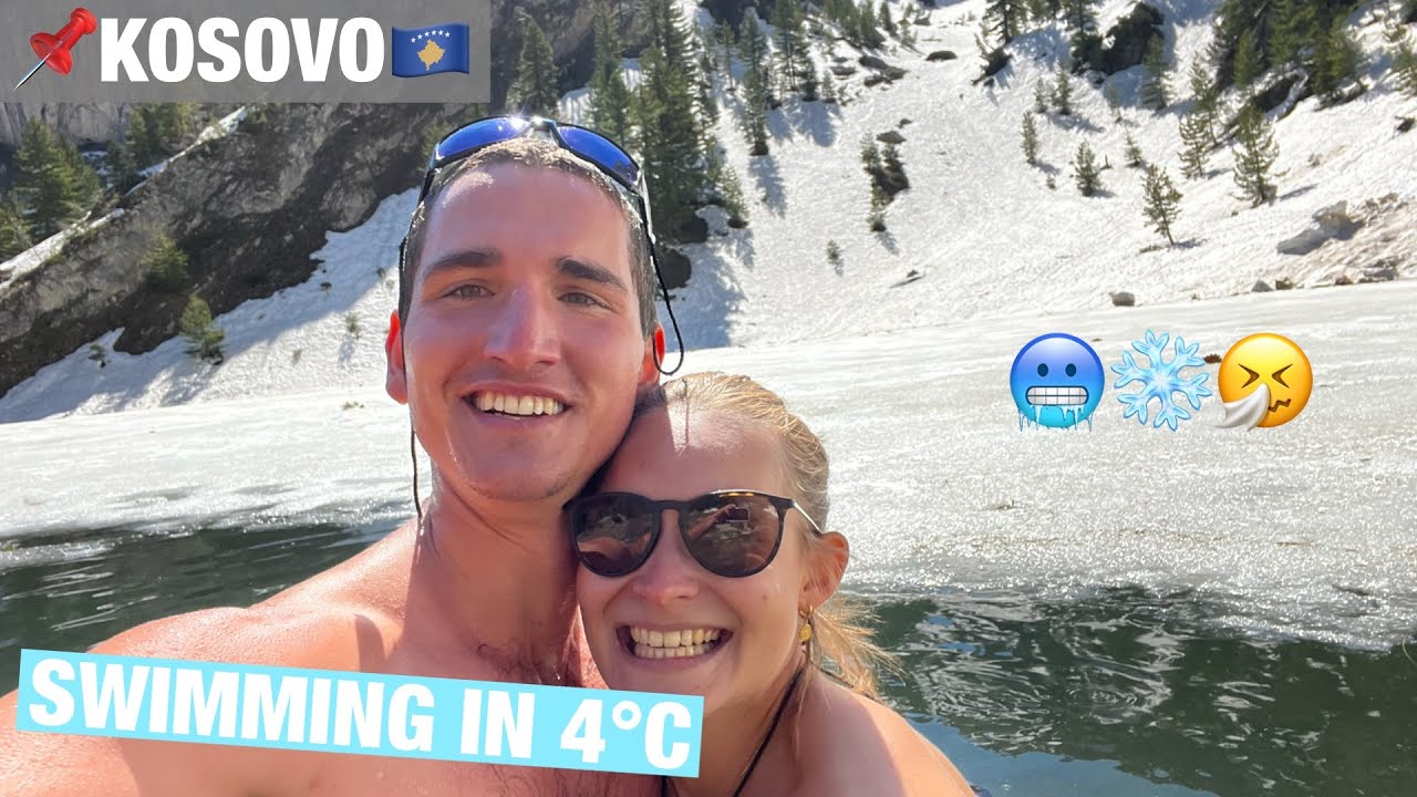 SKINNY-DIPPING IN MOUNTAIN LAKE | Hitchhiking Diary Ep. 9🇽🇰