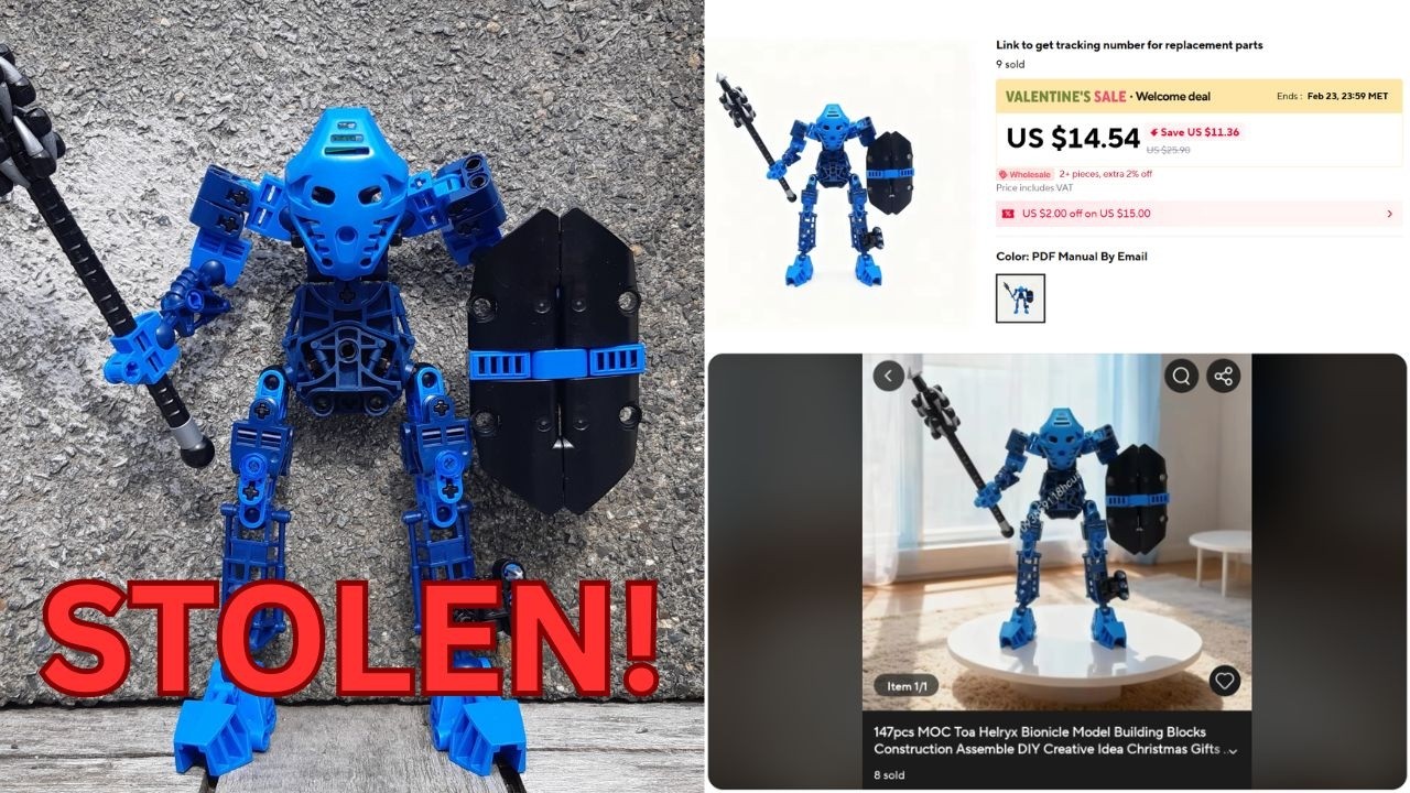 Stolen LEGO MOC designs on AliExpress!