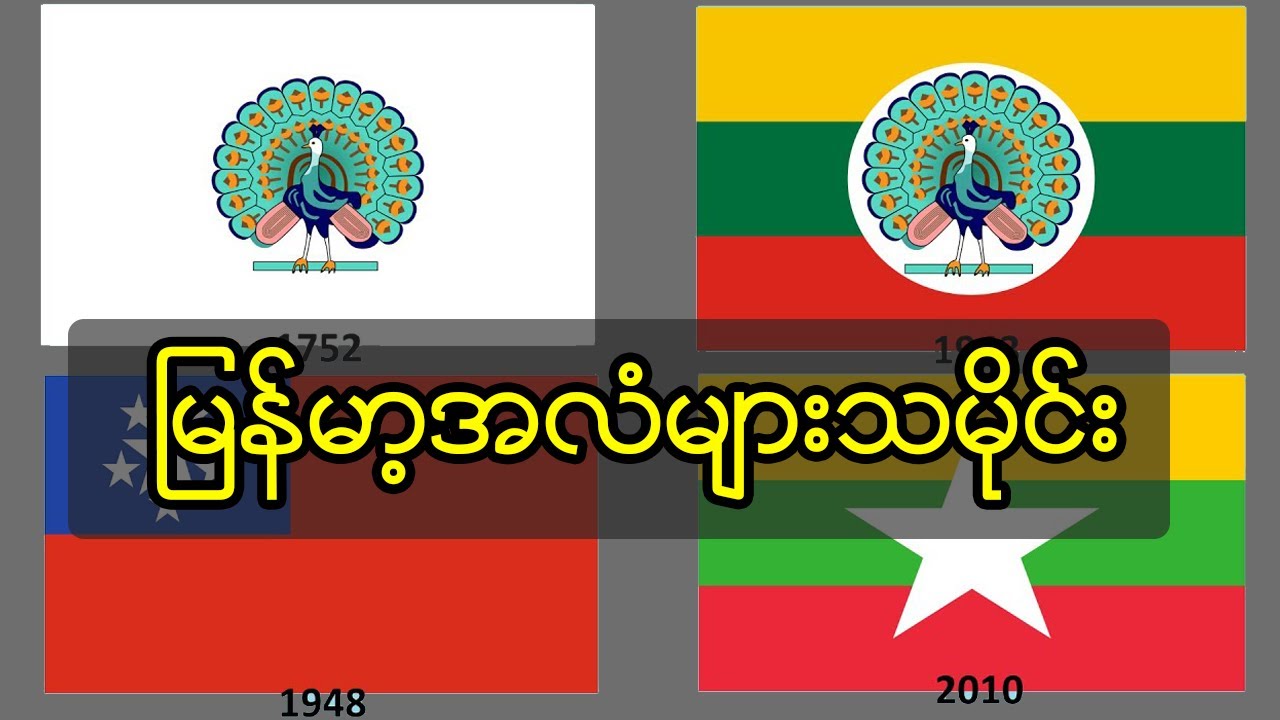 မြန်မာအလံများသမိုင်း | Myanmar Flag