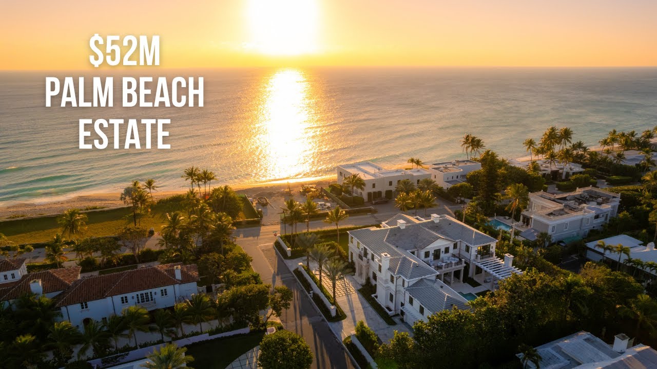 INCREDIBLE $52M Palm Beach Oceanfront Estate | 4K Cinematic