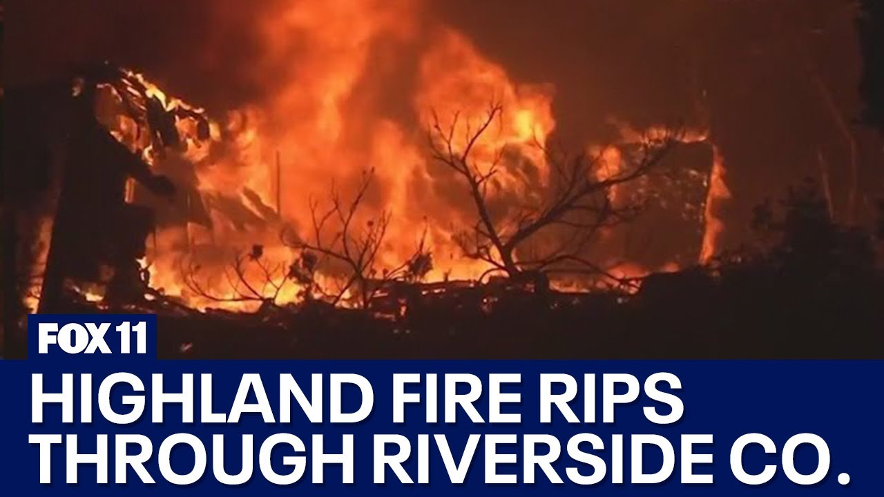 Highland Fire nearly doubles in size overnight