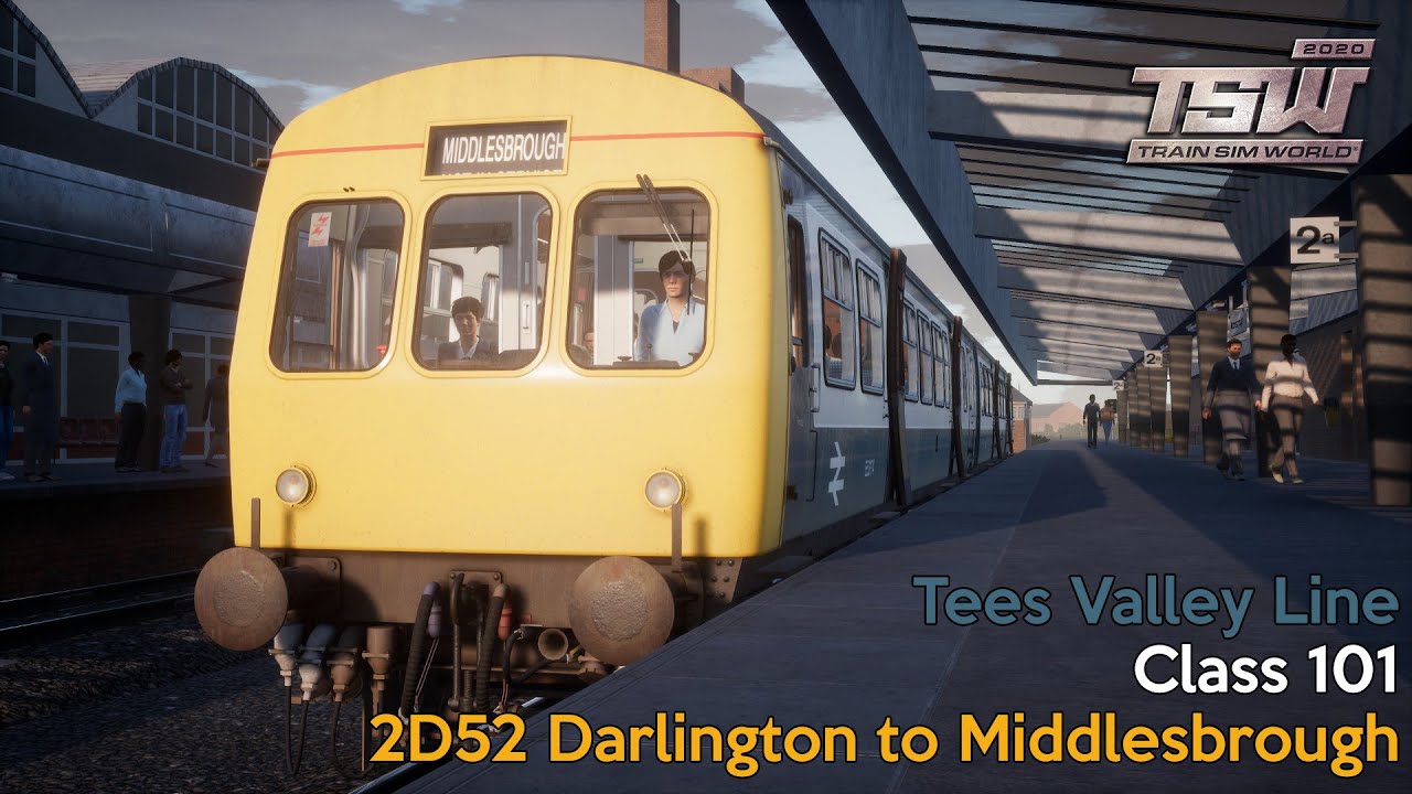 2D52 Darlington to Middlesbrough - Tees Valley Line - Class 101 - Train Sim World 2020