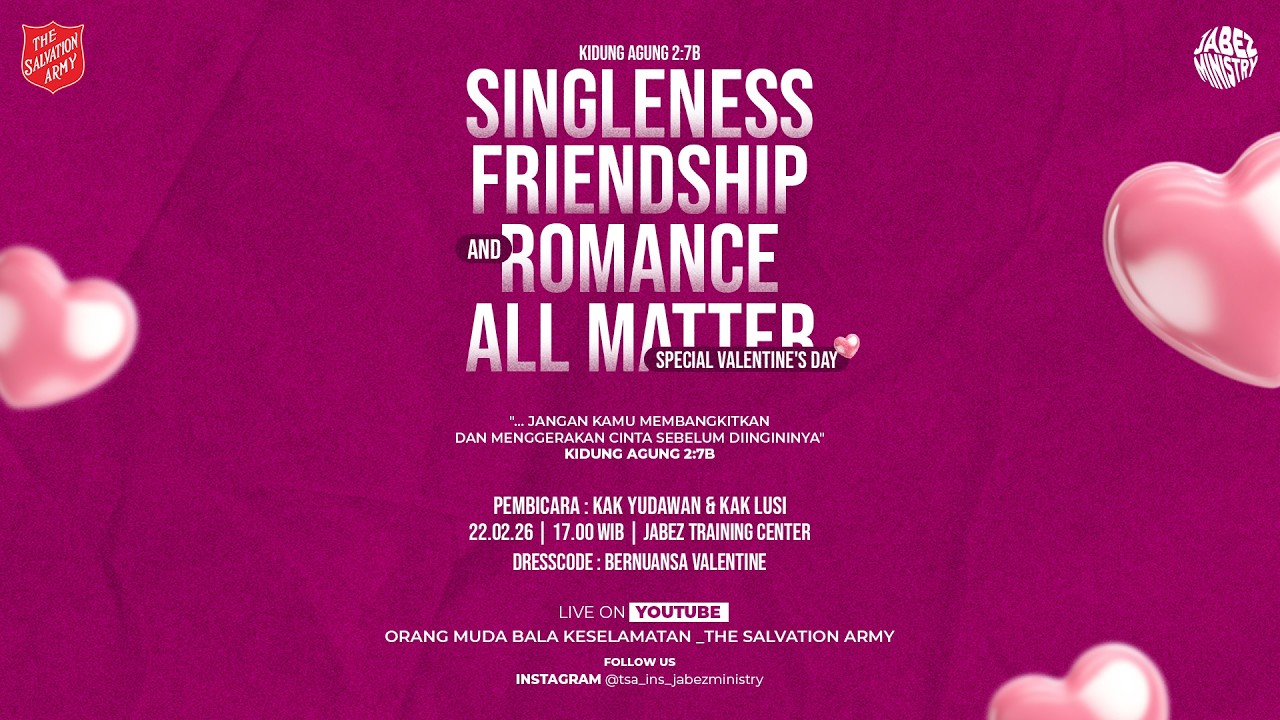 JABEZ MINISTRY | MINGGU, 22 FEBRUARI 2026 | SPECIAL VALENTINE'S DAY