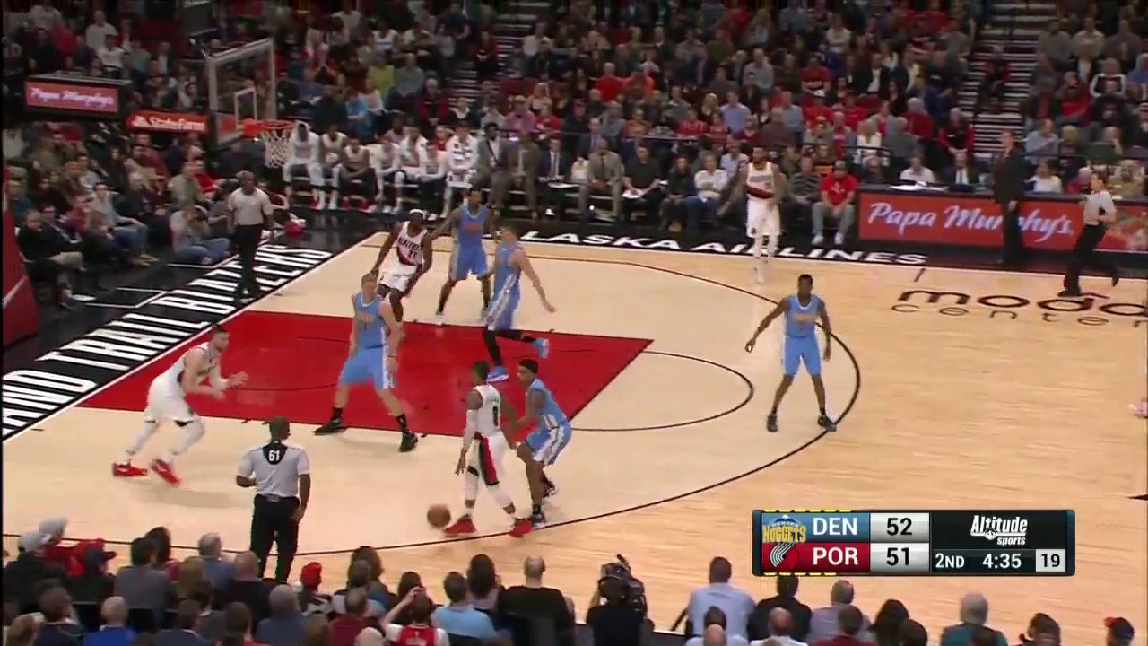 Jusuf Nurkic vs Denver Nuggets 28.03.2017 (33Pts)
