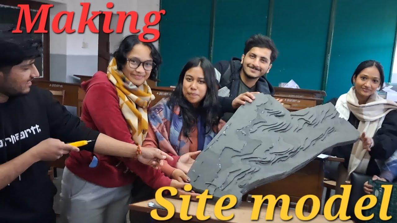 Architecture Student Life | Real Site Model Making Vlog