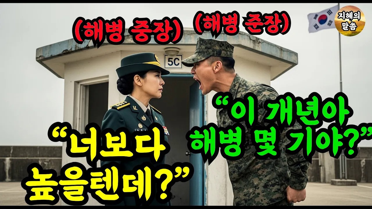 넌 뭐하는 년이야 해병 몇긴데 해병대 여사령관3스타을 몰라보고 개진상 피우던 준장1스타의 충격적인 최후