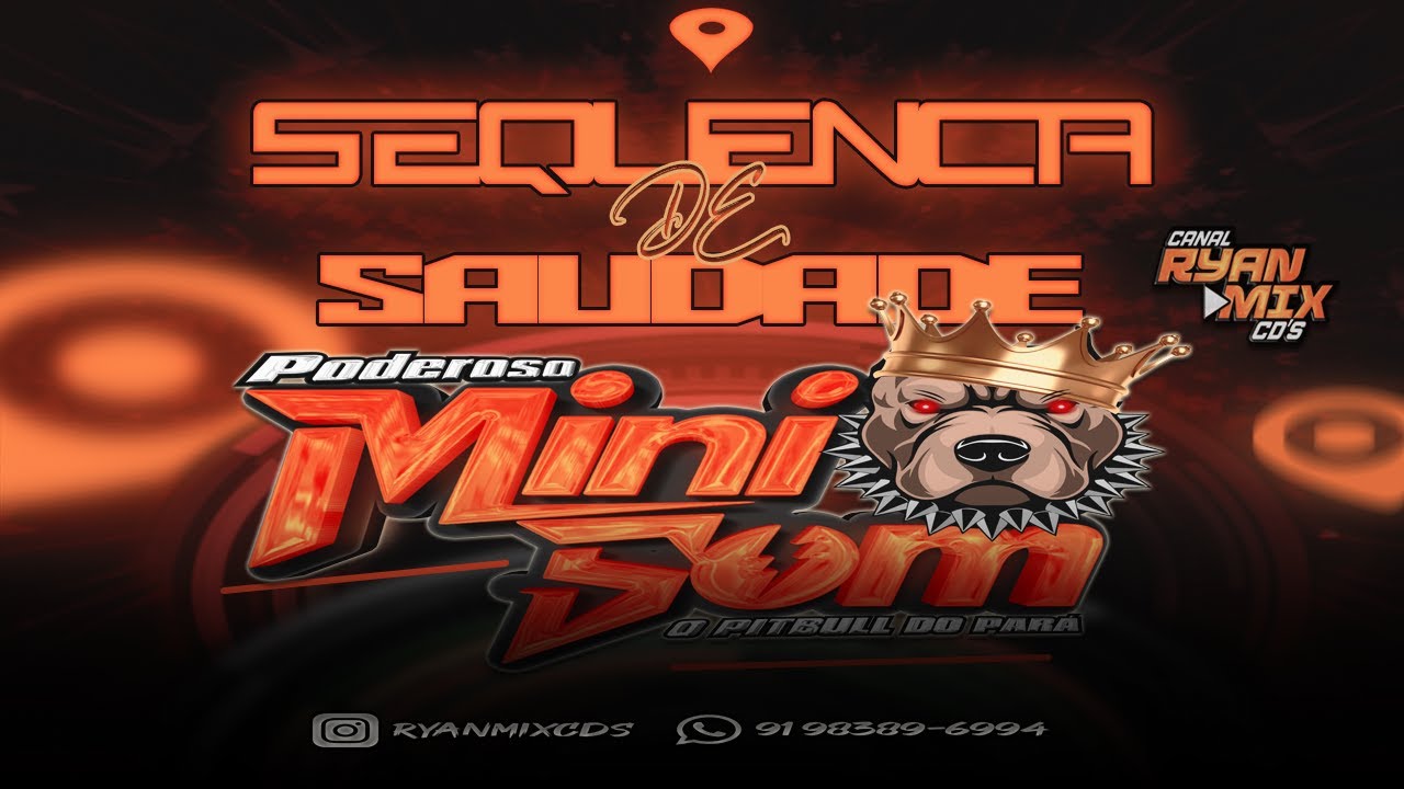 CD SEQUÊNCIA DE SAUDADE 2022 ( MINI SOM O PITBULL DO PARÁ ) - DJ RYAN MIX