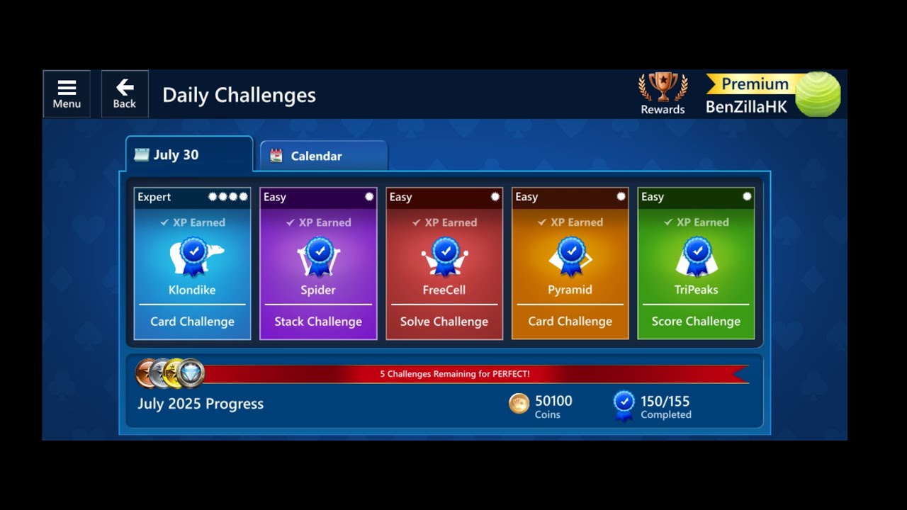 Microsoft Solitaire Collection | Daily Challenges | 30 July 2025 Solution