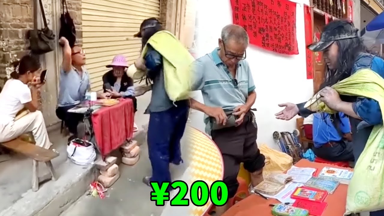 阿義假扮乞丐上街算卦，老先生竟然動手打人，嚇得阿義連連後退！ 【阿義走鄉村】#Farm #tour #drama #正能量