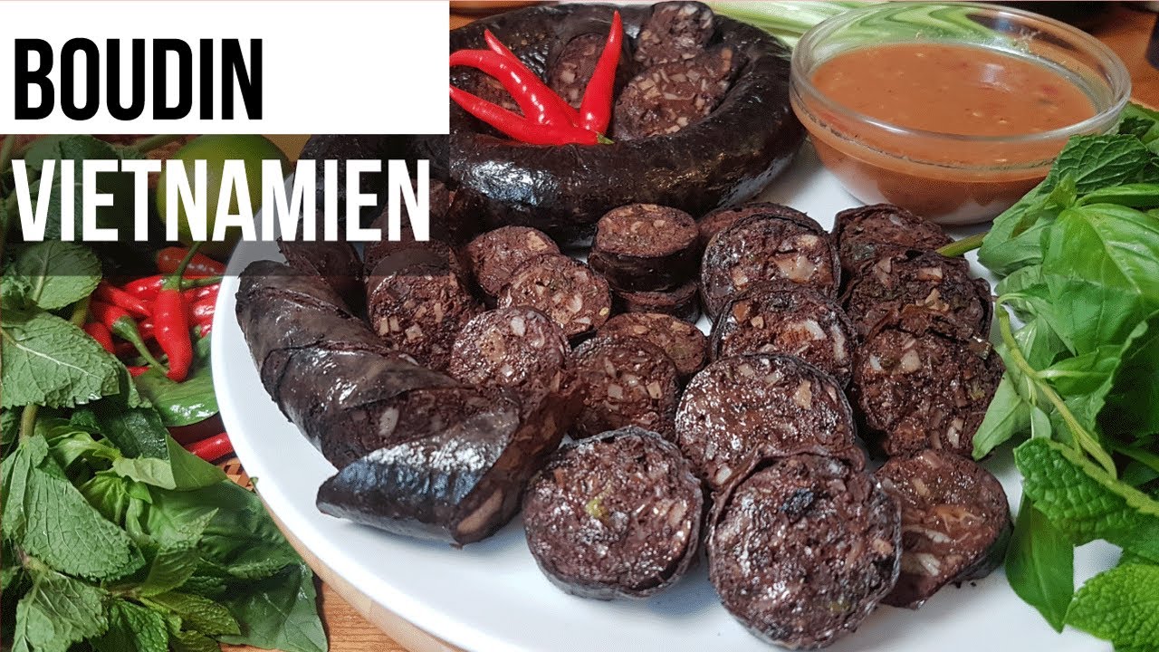 ไส้อั่วเลือด​แบบเวียดนาม - Boudin vietnamien -( DỒI HEO ) How to make blood sausage