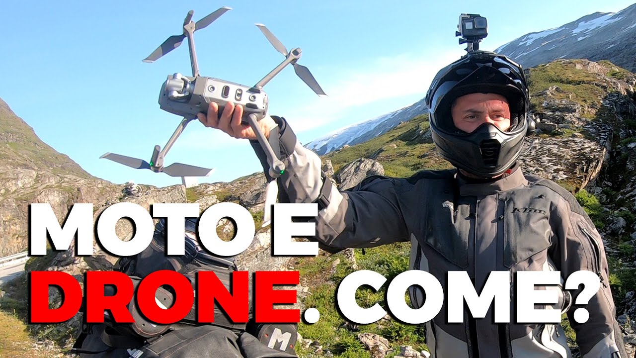 Come trasportare un drone in moto durante un viaggio avventura