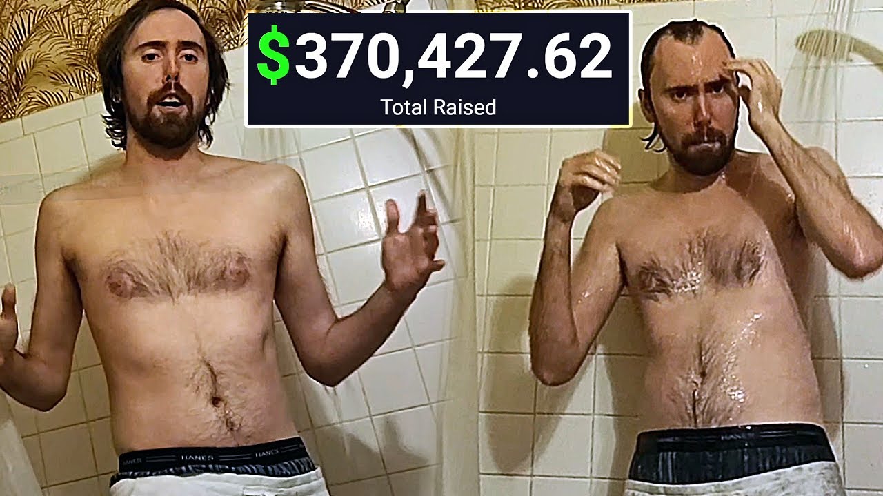 How Asmongold Raised $370K for Charity By Taking a SHOWER