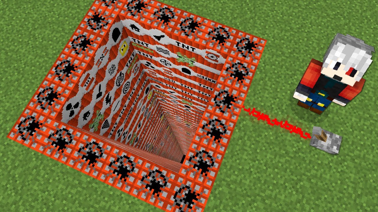 EN UZUN TNT ÇUKURUNU PATLATMAK - Minecraft