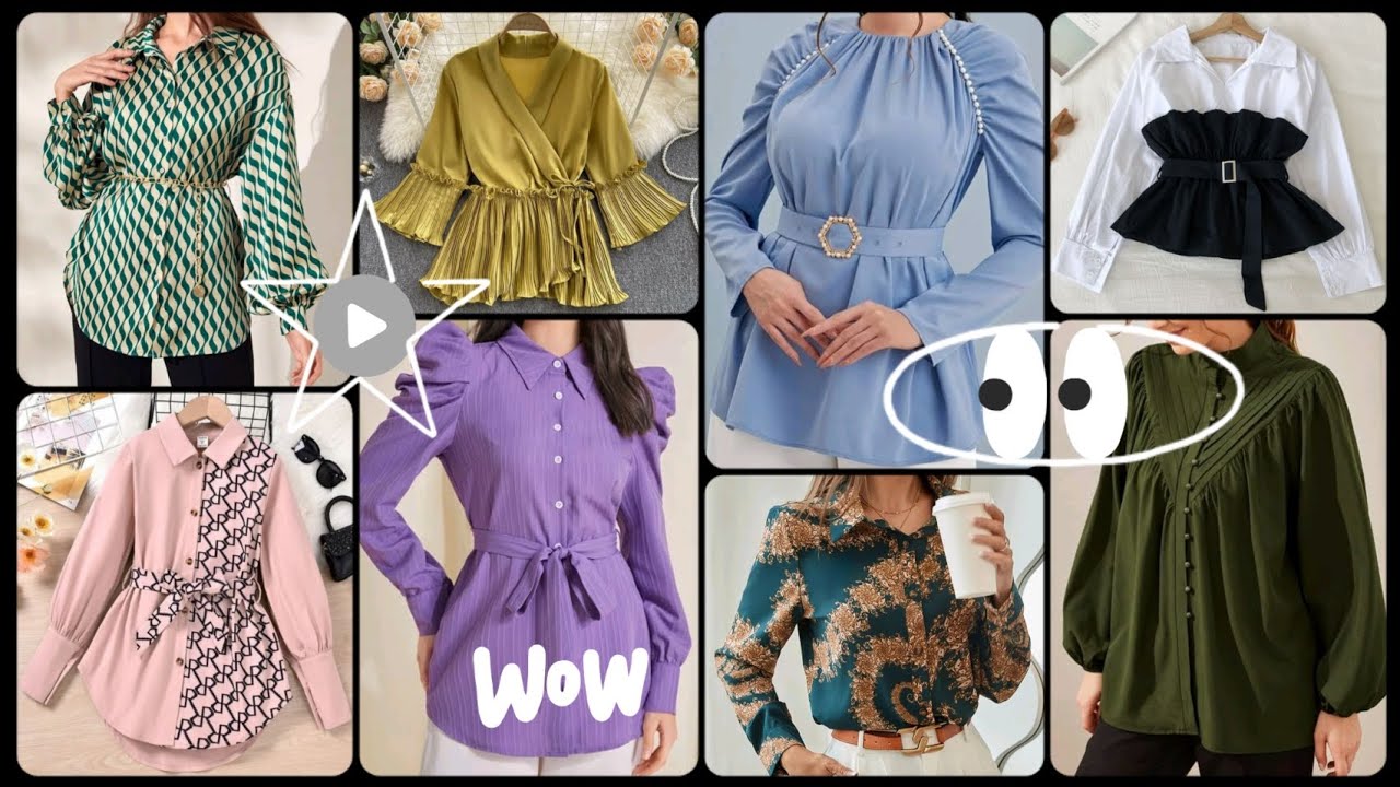 ملابس العيد 2023 😍 بلوزات بنات محجبات 🦋جديد ملابس وتنسيقات للعيد #موضة #بلوزات #hijabfashion