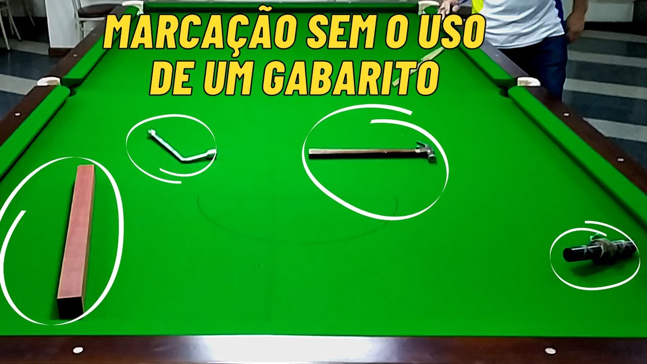 Aprenda a fazer a marcação de uma mesa de sinuca profissional
