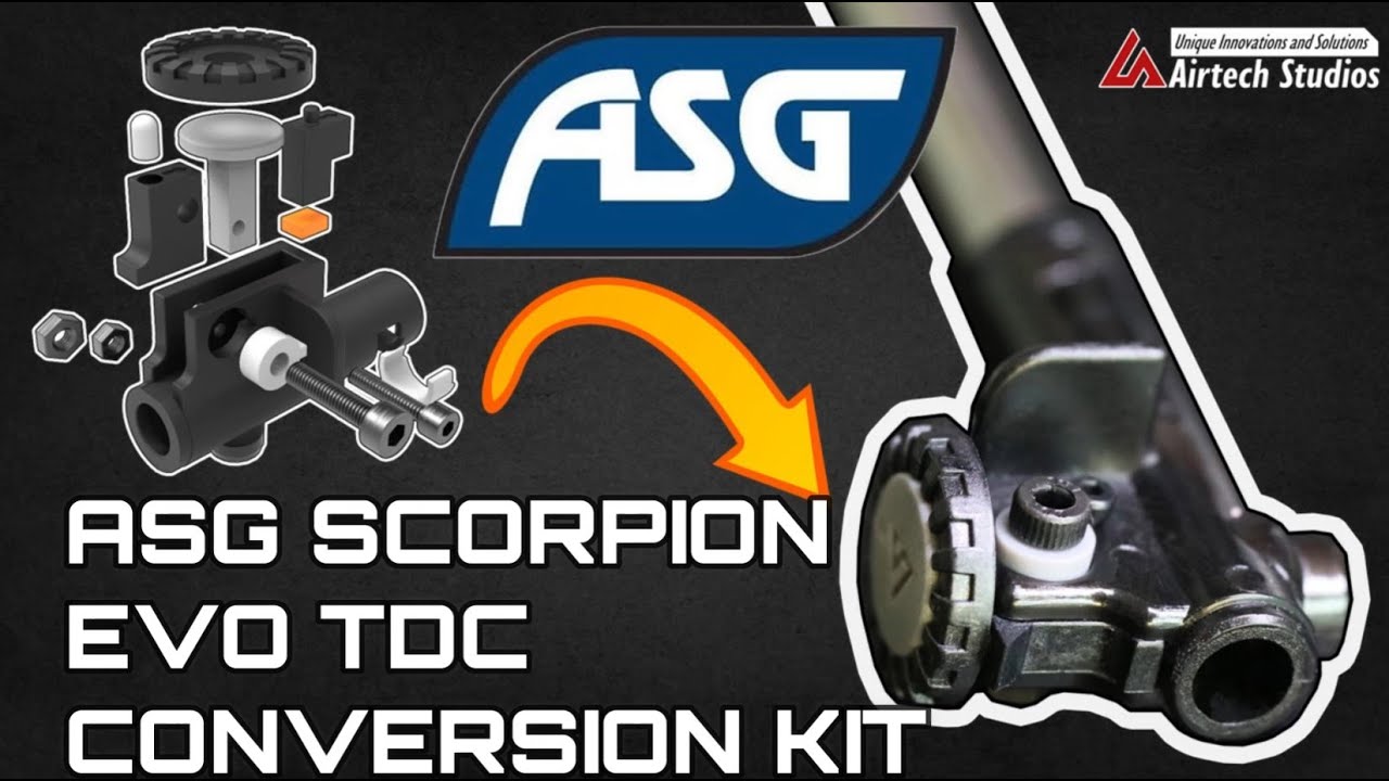 Top-Down-Center (TDC) Bracket Integration Kit for: ASG Scorpion 3A1 Evo Hop-up Chamber by Airtech