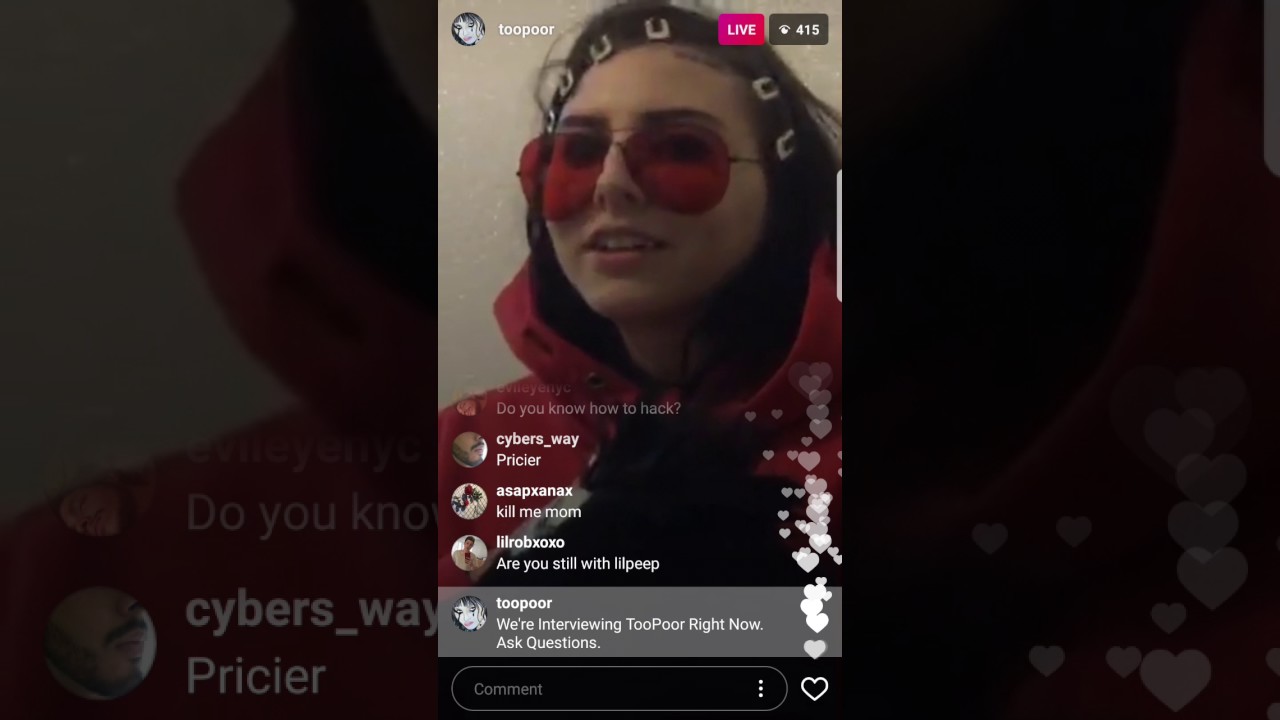 TOOPOOR LIVE ON INSTAGRAM